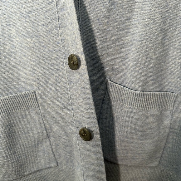 J.Crew 3x blue cardigan balloon sleeve - Picture 6 of 13